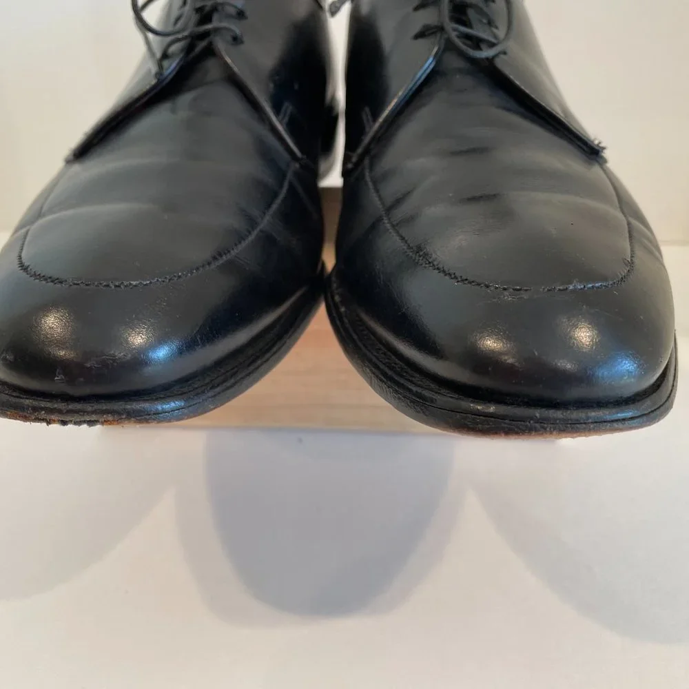 Allen Edmonds Men's Black Leather Apron Toe Oxford Dress Shoes Size 9 D